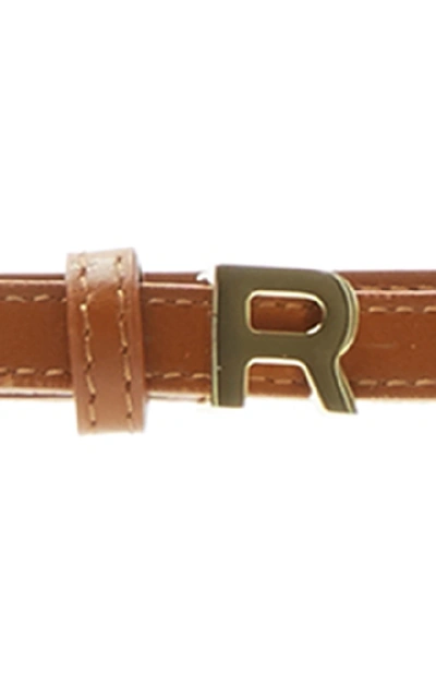 Shop Rochas Pelle Belt In Neutral