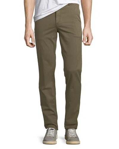 Shop Rag & Bone Men's Standard Issue Fit 2 Mid-rise Relaxed Slim-fit Chino Pants, Green Army