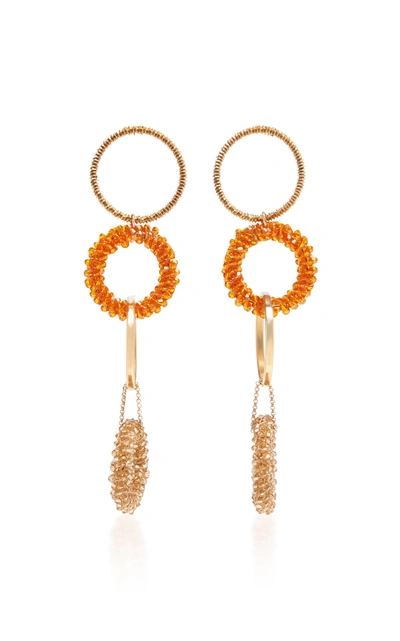 Shop Jacquemus Les Boucles Riviera Earrings In Orange