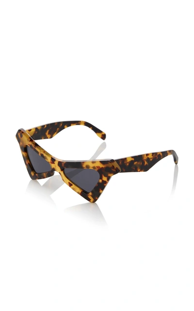 Shop Marni Spy Sunglasses In Brown