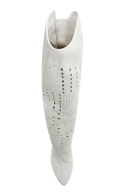 Shop Isabel Marant Lyde Boots In White