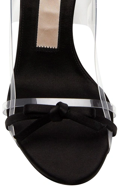 Shop N°21 Satin Slingbacks In Black