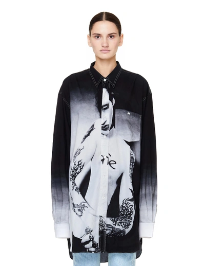 Vetements Marilyn Manson Printed Black Shirt | ModeSens