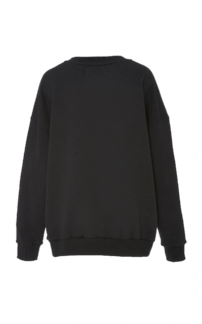 Shop Monse Crewneck Sweatshirt In Black