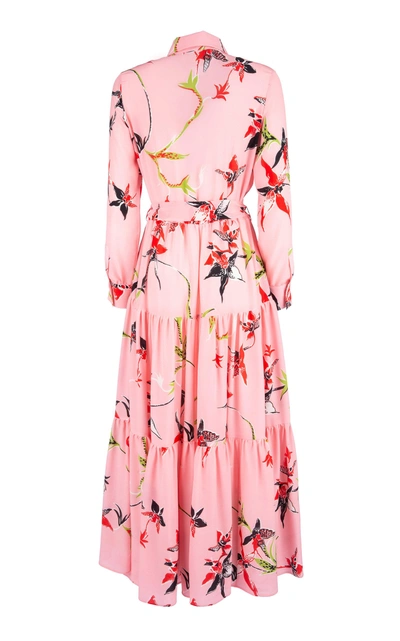 Shop La Doublej Bellini Silk Dress In Pink