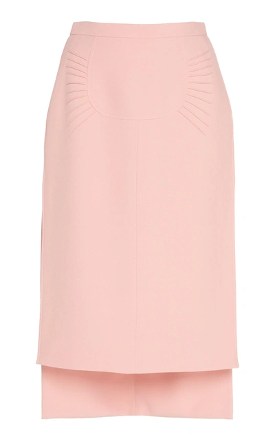 Shop N°21 N&deg;21 Gilda Fitted Cady Skirt In Pink