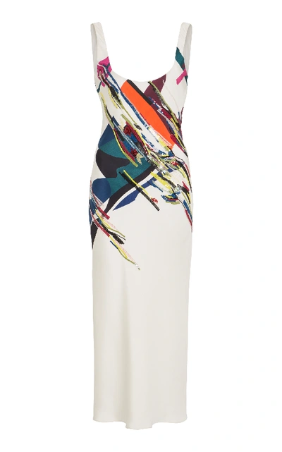 Shop Cushnie Et Ochs Devona Expressionist Embellished Dress In Print