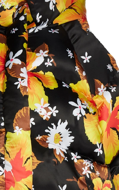 Shop Richard Quinn Hawaii Puffer Coat In Floral