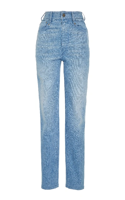 Shop Brandon Maxwell High-rise Skinny Jeans In Blue