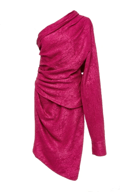 Shop Hellessy Ainsley Drape Dress In Pink