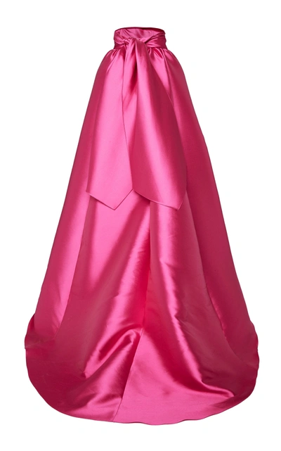 Shop Brandon Maxwell Tie-back Ball Skirt In Pink