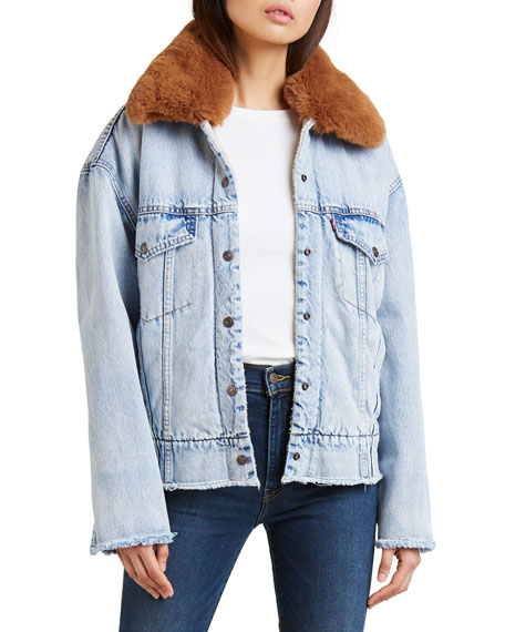 Levi's Oversize Faux Shearling Lined 
