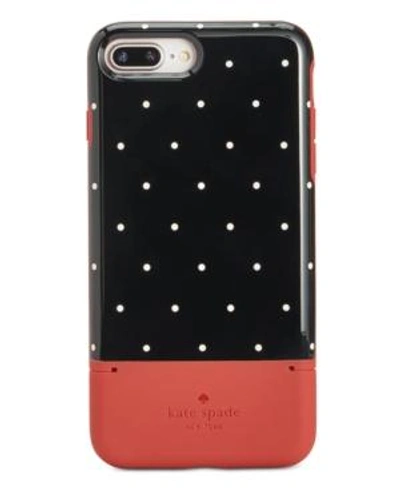 Shop Kate Spade New York Pin Dot Card-slot Iphone 8 Plus Case In Multi