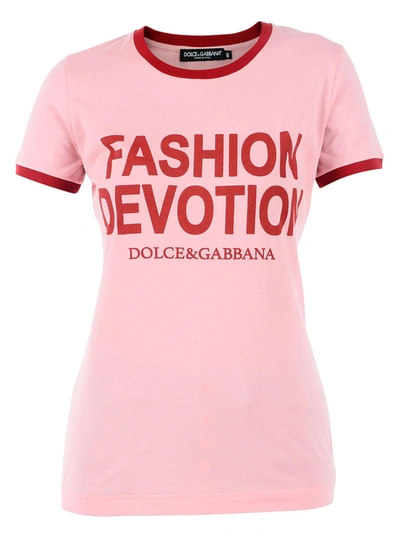 Shop Dolce & Gabbana T-shirt In Pink