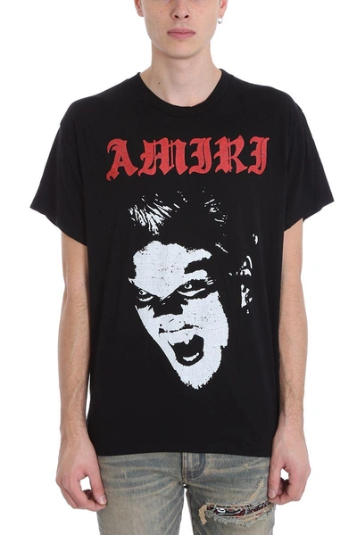 Shop Amiri Lost Boys Black Cotton T-shirt