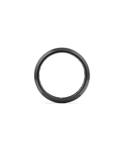 Shop David Yurman Men's Beveled Band Ring In Titanium, 6mm In Black/gray