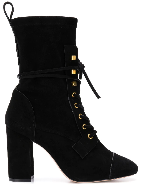 stuart weitzman veruka boots black suede
