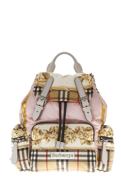 Shop Burberry Multicolor Medium Rucksack Backpack