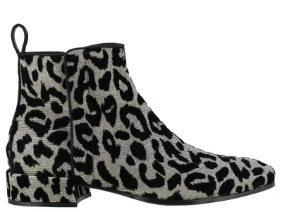 Shop Dolce & Gabbana Ankle Boot In Silver