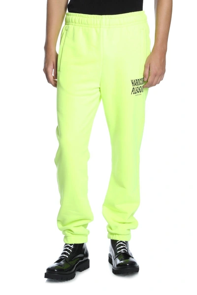 Shop Misbhv Trousers In Verde Fluo