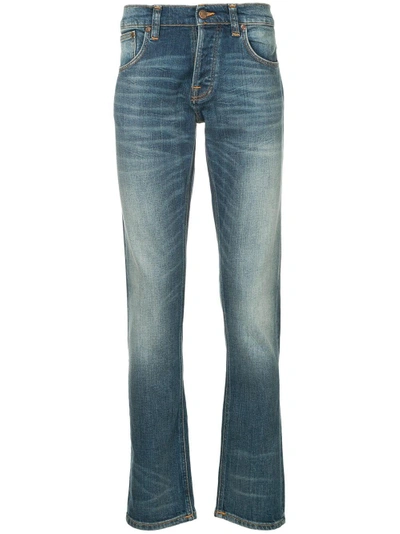 Shop Nudie Jeans Co Grim Tim Jeans - Blue