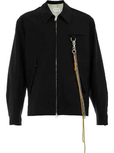 Shop Song For The Mute Stack Oversized Coach Jacket - Black