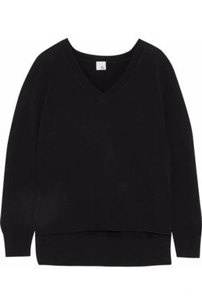 Shop Iris & Ink Freddie Cashmere Sweater In Black