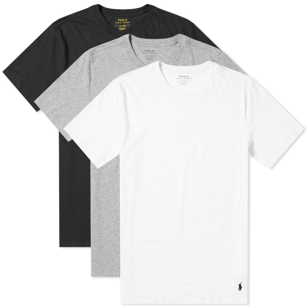 polo ralph lauren white t shirt 3 pack