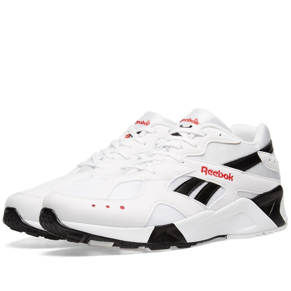 Reebok Men's Classics Aztrek Casual Shoes, White In White/black/excellent  Red | ModeSens