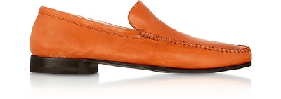 Shop Gucci Shoes Orange Italian Handmade Leather Loafer Shoes