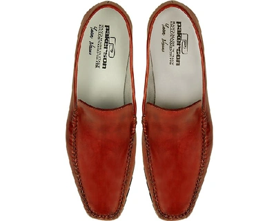 Shop Gucci Shoes Red Italian Handmade Leather Loafer Shoes