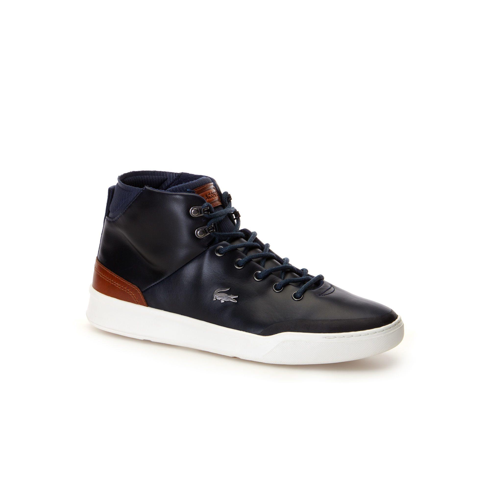 lacoste high top trainers