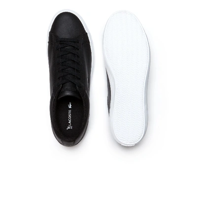 Shop Lacoste Men's Lerond Leather Sneakers - 7 In Black