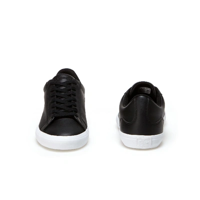 Shop Lacoste Men's Lerond Leather Sneakers - 7 In Black