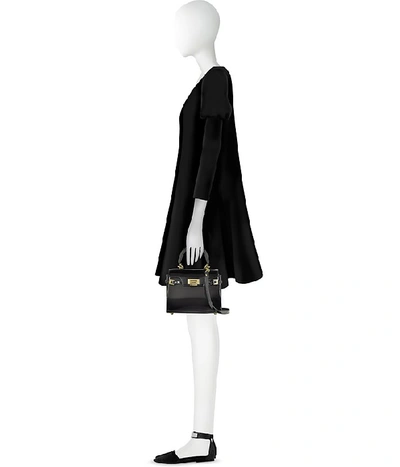 Shop Fontanelli Designer Handbags Little Black Handbag In Noir