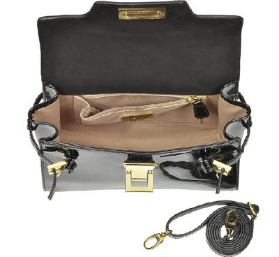 Shop Fontanelli Designer Handbags Little Black Handbag In Noir