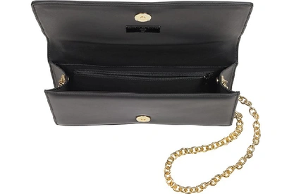 Shop Bernard Delettrez Designer Handbags Black Nappa Leather Pochette W/skeleton Hand In Noir