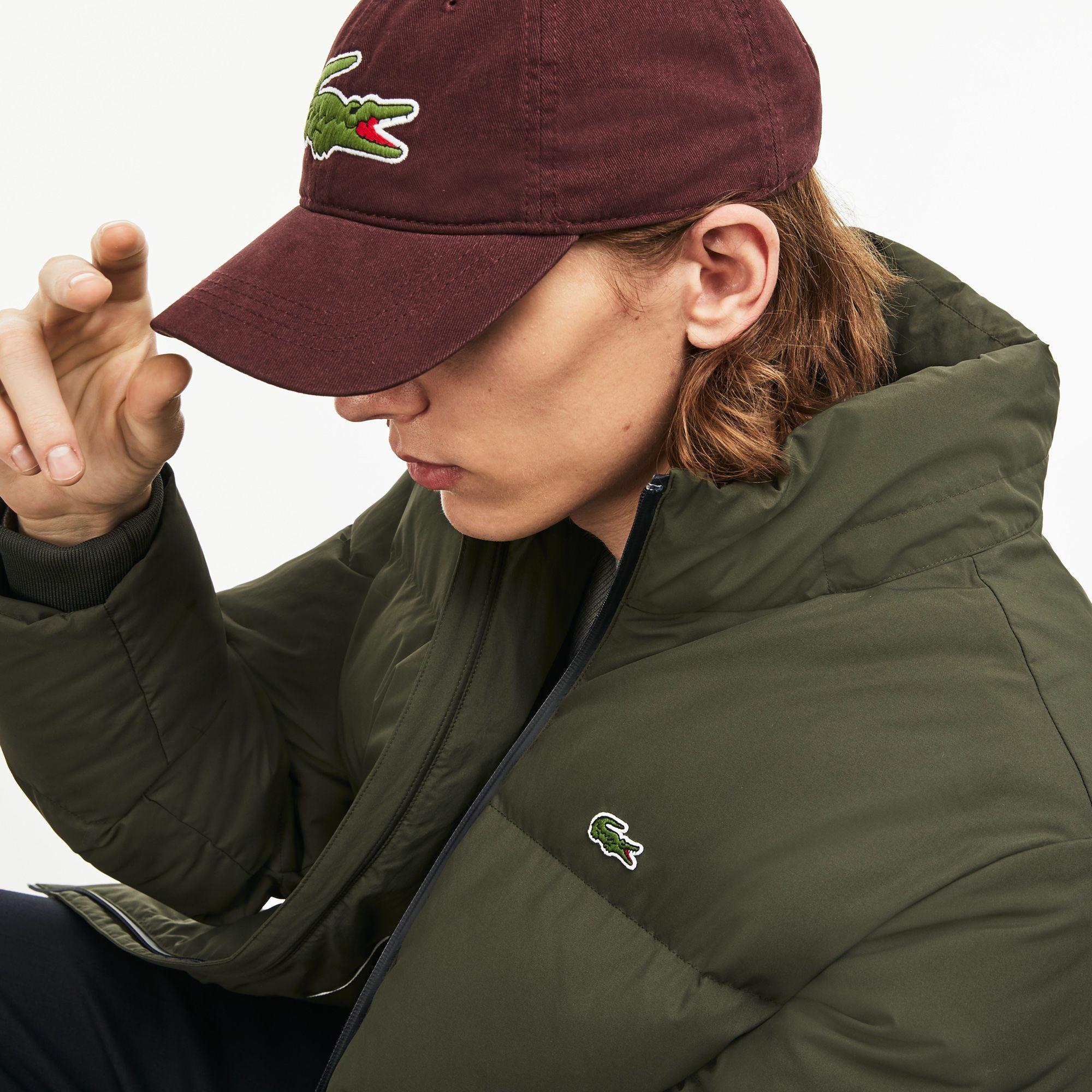 lacoste men's big croc gabardine cap