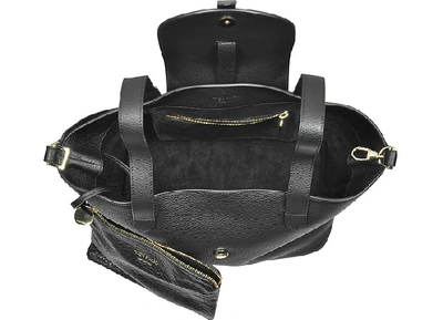 100% Authentic New Meli Melo Thela Medium Bag Italian Leather Black Tod