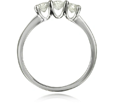 Shop Gucci Designer Rings 0.63 Ctw Diamond 18k White Gold Trilogy Vanity Ring In Blanc
