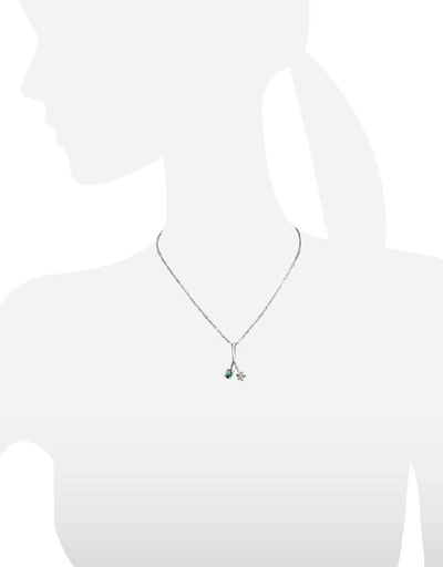 Shop Gucci Designer Necklaces Diamond Star And Emerald 18k Gold Pendant Necklace