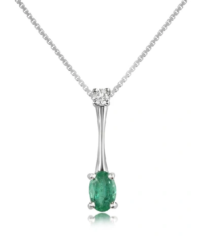 Shop Gucci Designer Necklaces Diamond And Emerald Drop 18k Gold Pendant Necklace