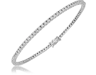 Shop Gucci Designer Bracelets 1.61 Ctw White Diamond Eternity 18k Gold Tennis Bracelet