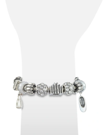 Shop Gucci Designer Bracelets Sterling Silver Milan Charm Bracelet In Argenté