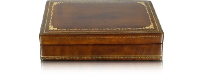Shop Gucci Designer Small Leather Goods Genuine Leather Game Box In Marron