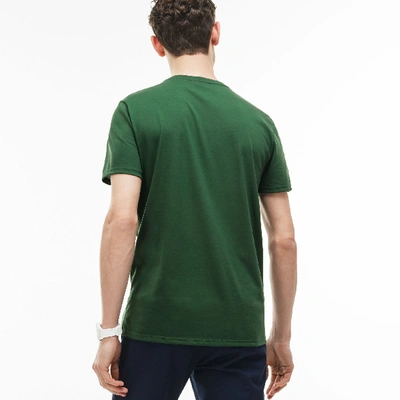 Shop Lacoste Men's V-neck Pima Cotton Jersey T-shirt - Xs - 2 In Green
