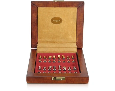 Shop Gucci Designer Small Leather Goods Genuine Leather Chess Board With Magnetic Pieces In Marron
