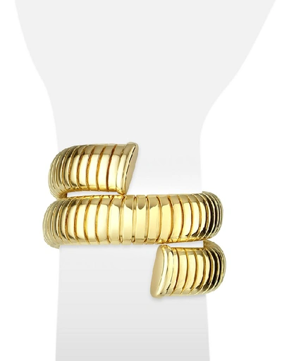 Shop Gucci Designer Bracelets Gold Plated Winding Snake Stretch Bracelet