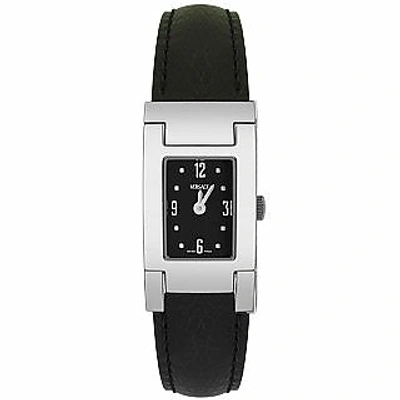 Shop Versace Women's Watches On Fifth -ladies' Black Leather Watch