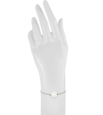 Shop Gucci Designer Bracelets Perleadi White Murano Glass Bead Chain Bracelet In Blanc